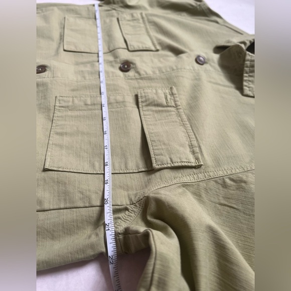 Everlane The Everyone Spring Shirt Jacket Green Mens S Womens M Linen Blend - Picture 7 of 9